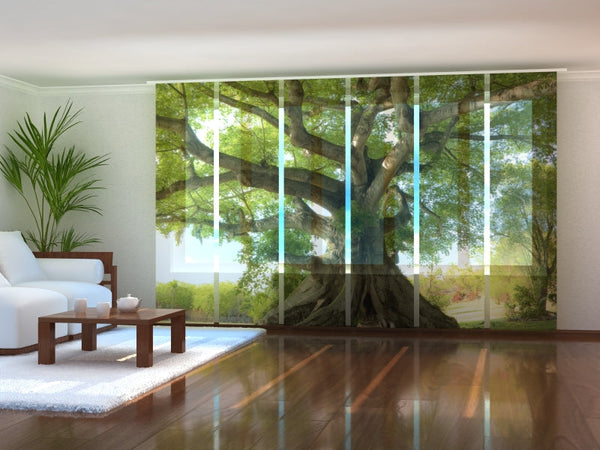 Set di 6 Tende a Pannello Albero Della Vita