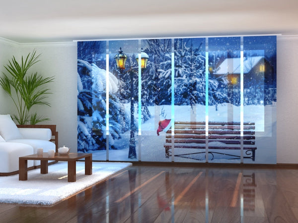 Set di 6 Tende a Pannello Aspettando Natale