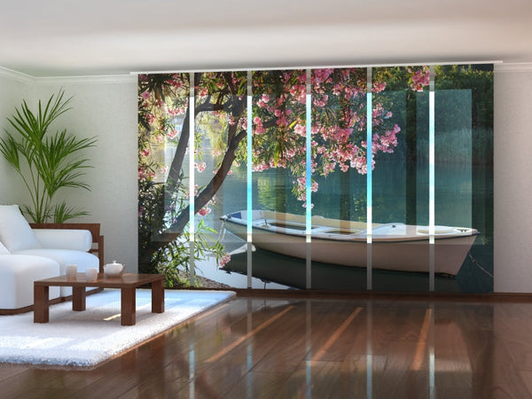 Set di 6 Tende a Pannello Barca Bianca