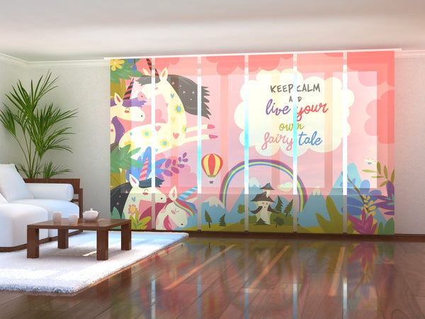 Set di 6 Tende a Pannello La Tua Favola