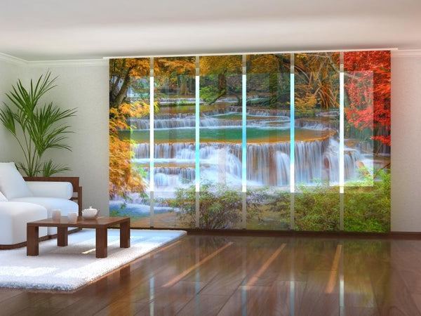 Set di 6 Tende a Pannello Autunno Magico