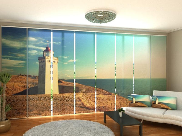 Set di 8 Tende a Pannello Faro sulla Costa Danese