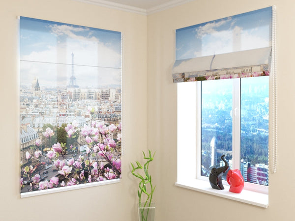 Tenda a Pacchetto Torre Eiffel con Magnolia in Fiore