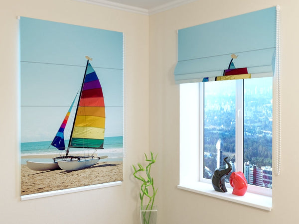 Tende a Pacchetto Barca a Vela su Spiaggia Tropicale