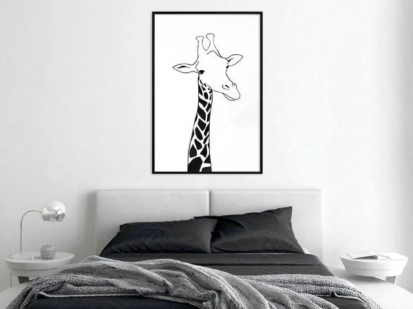 Black and White Giraffe