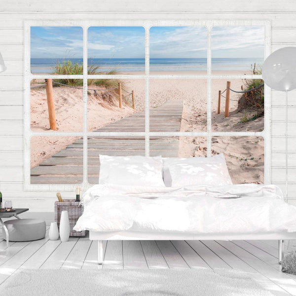 Fotomurale - Window & beach
