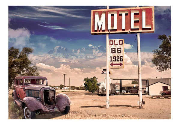 Carta da parati vintage - Old motel