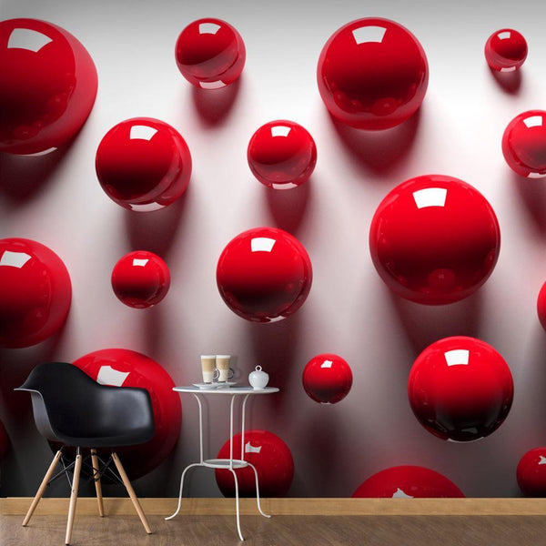Carta da parati 3D - Red Balls