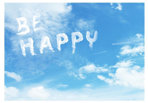 Carta da parati con scritte - Be happy
