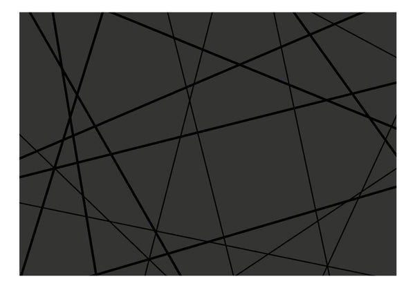 Carta da parati geometrica - Dark Intersection