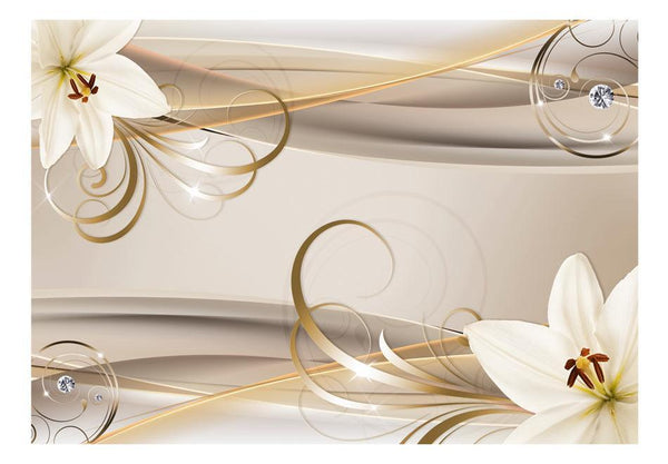 Carta da parati - Lilies and The Gold Spirals