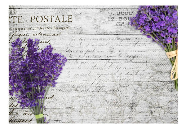 Carta da parati vintage - Lavender postcard