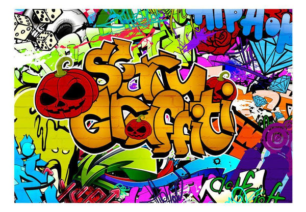 Carta da parati graffiti street art - Scary graffiti