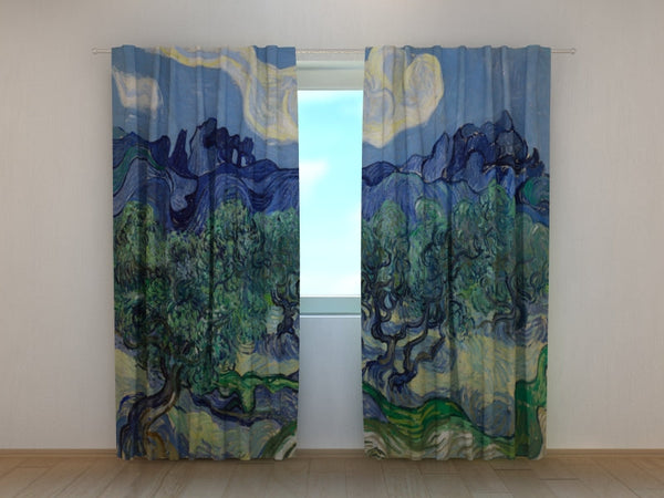 Tenda Stampata Ulivo sul Fondo Delle Alpilles Vincent Van Gogh