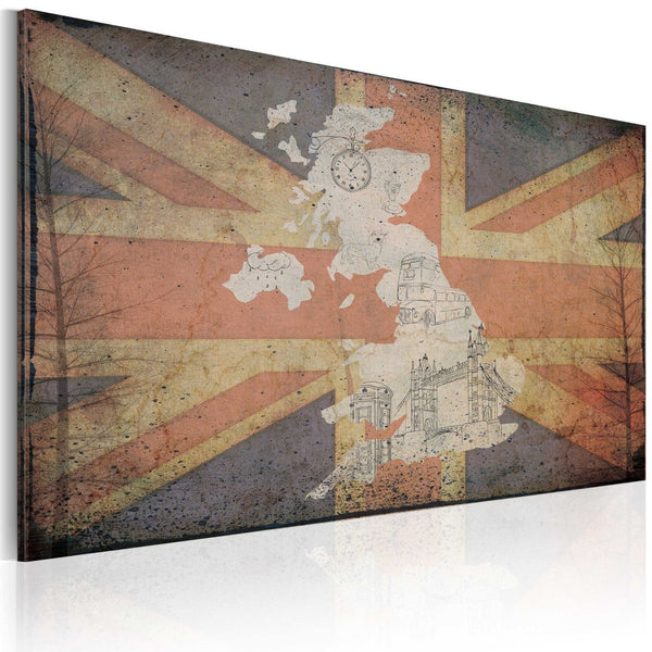 Quadro mappamondo - Mappa della Gran Bretagna