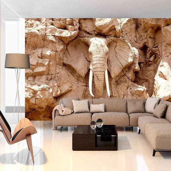 Carta da parati 3D - Stone Elephant (South Africa)