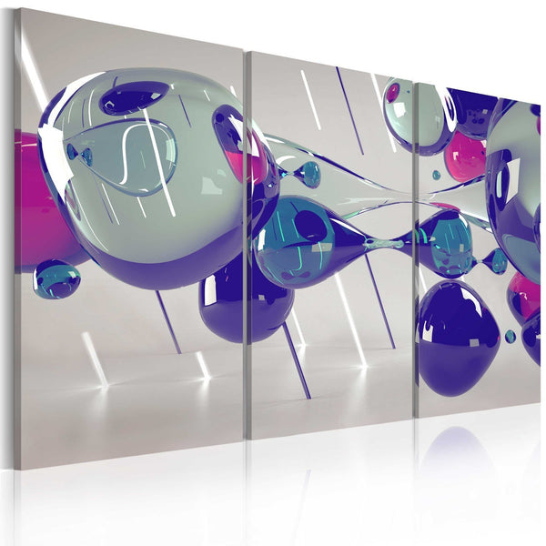 Quadro su tela - Glass bubbles - triptych