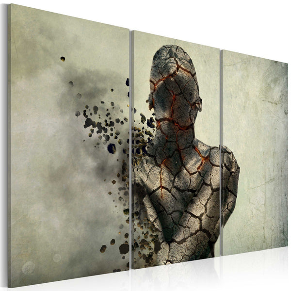 Quadro su tela - The man of stone - triptych