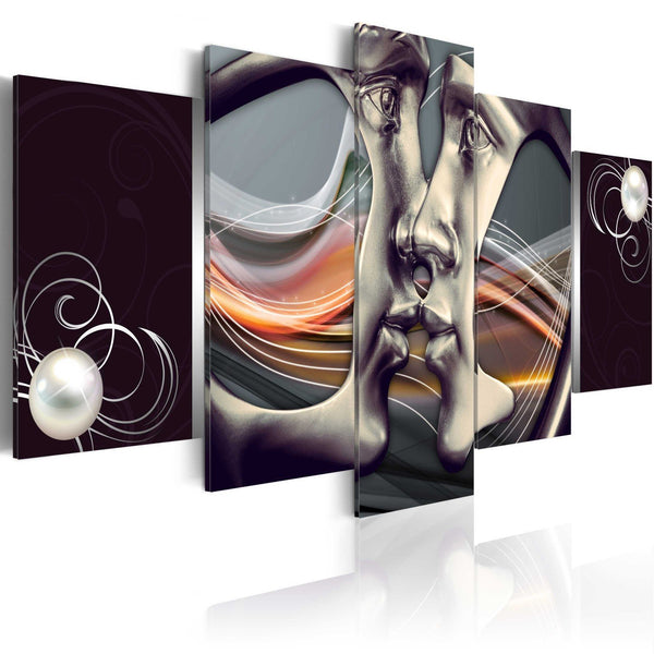 Quadro su tela - Bacio platino