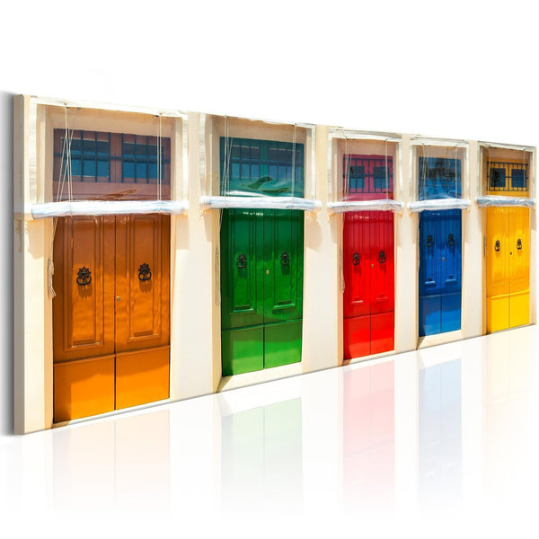 Quadro su tela - Colourful Doors