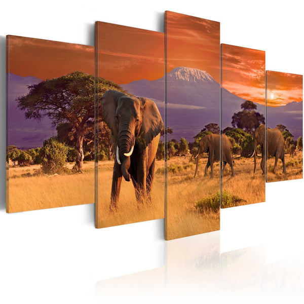 Quadro su tela - Africa : Elefanti