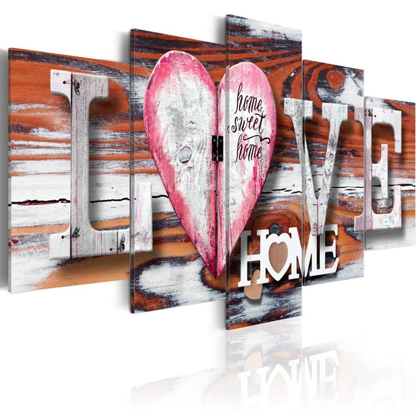 Quadro su tela - Love Home