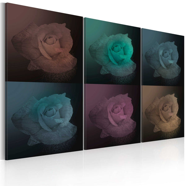 Quadro su tela - Rosa in sei versioni
