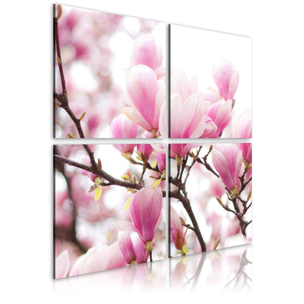 Quadro su tela - Cespuglio di magnolie in fiore