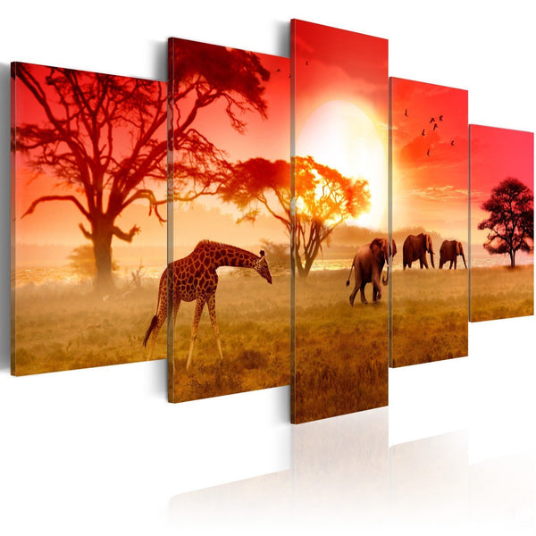 Quadro su tela - Colori solari dell'Africa
