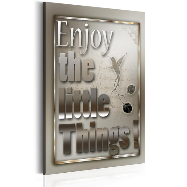 Quadro - Frasi motivazionali - Enjoy the little Things