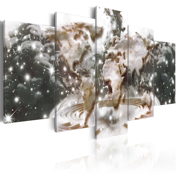 Quadro mappamondo - Mappa delle stelle