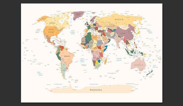 Carta da parati mappamondo - Mappa del mondo