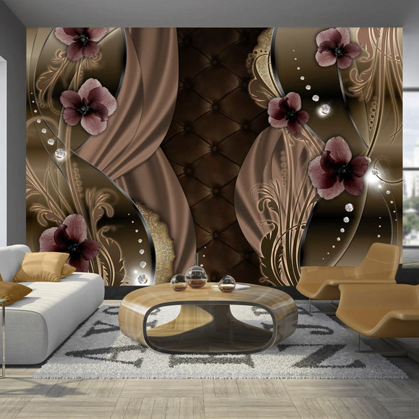 Carta da parati - Viole del pensiero bordeaux