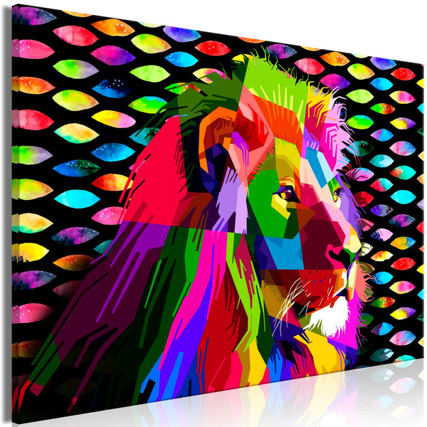 Quadro - Rainbow Lion (1 Part) Wide