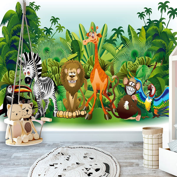 Carta da parati per bambini - Jungle Animals