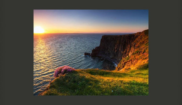 Carta da parati - Al tramontar del sole: scogliere di Moher, Irlanda