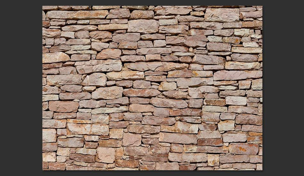 Carta da parati effetto pietra - Muro in pietra naturale