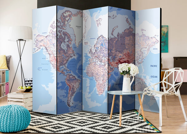 Separè per interni - Room divider – World map