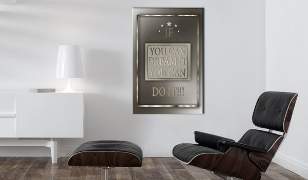Quadro - Frasi motivazionali - If You Can Dream It