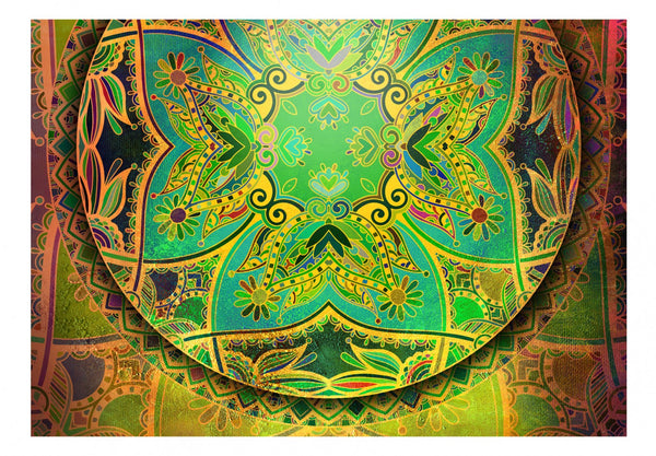 Carta da parati - Mandala: Emerald Fantasy