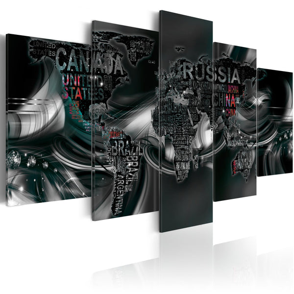 Quadro mappamondo - The Map of Dark World