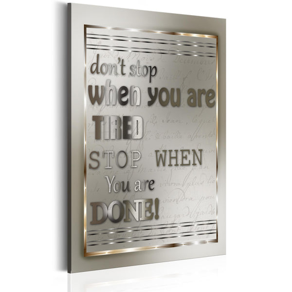 Quadro - Frasi motivazionali - Don't Stop