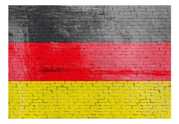 Carta da parati effetto mattoni - German flag