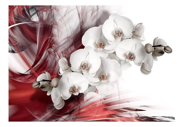 Carta da parati - Orchidea in rosso