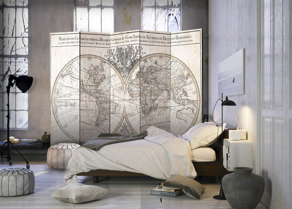 Separè per interni - Mappe-Monde Geo-Hydrographique [Room Dividers]