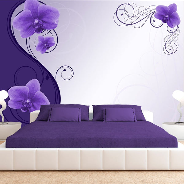 Carta da parati - Fascino dell'orchidea viola