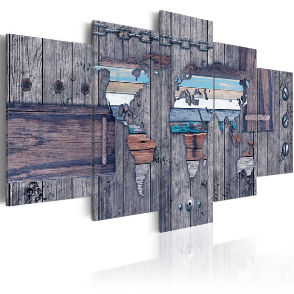 Quadro mappamondo - Sailing travels