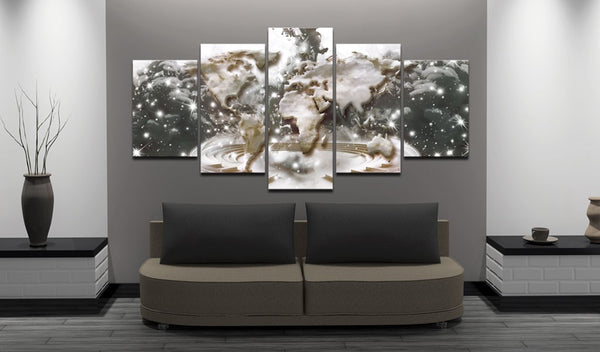 Quadro mappamondo - Mappa delle stelle