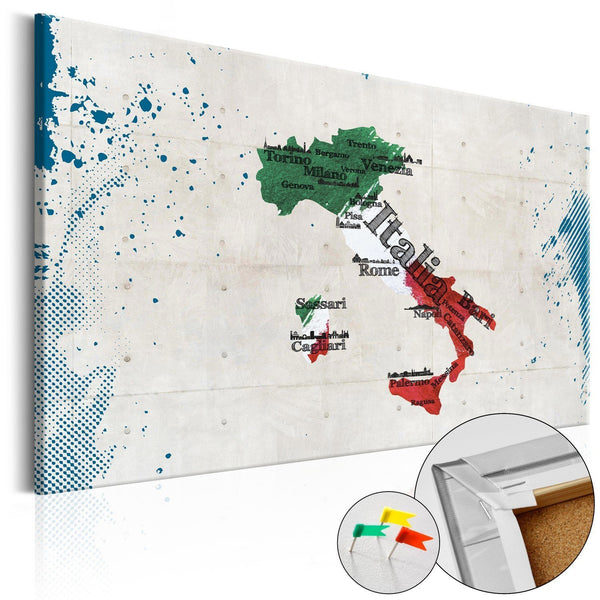 Bacheca in sughero - Italy [Cork Map]