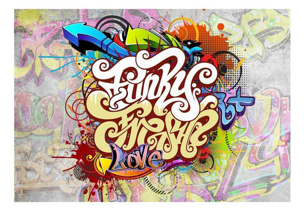 Carta da parati graffiti street art - Funky Graffiti